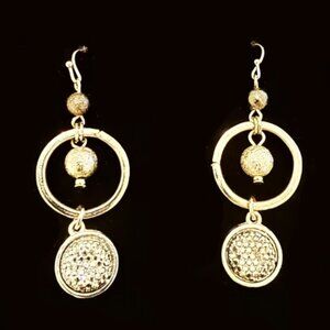 Black Sparkle Party Earrings